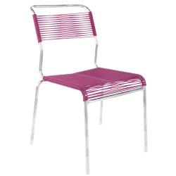 Schaffner Spaghetti-Stuhl Säntis Feuerverzinkt Rosa | Schubiger Möbel