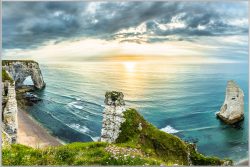 image LAND Bild mit Rahmen Küste Bei Etretat  | Schubiger Möbel