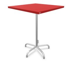 Schaffner Metall-Stehtisch Säntis Quadratisch Feuerverzinkt Rot | Schubiger Möbel