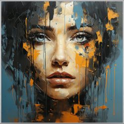 image LAND Bild mit Rahmen Blue Eye Girl  | Schubiger Möbel