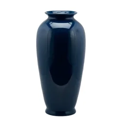 Edg Vase Ching Keramik Blau,gold H: 62 cm  | Schubiger Möbel