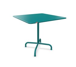 Schaffner Metall-Tisch Rigi Quadratisch Blau | Schubiger Möbel