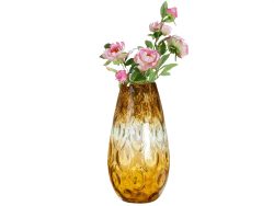 Gilde Vase Colmena Bauchig Amber H: 43 cm  | Schubiger Möbel