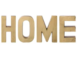 Gasper Schriftzug Home, Gold H: 30 cm  | Schubiger Möbel