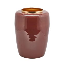 Edg Vase Email Burgunder H: 43 cm  | Schubiger Möbel