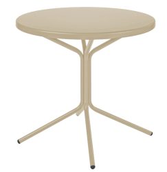 Schaffner Metall-Bistrotisch Pix Rund Beige | Schubiger Möbel