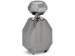 Abhika Parfüm Flakon Kristallglas Grau H: 18 cm Transparent | Schubiger Möbel