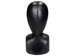 Kersten Skulptur Kopf Aluminium Schwarz H: 22 cm  | Schubiger Möbel