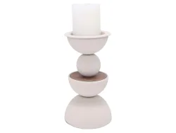 Decofinder Kerzenständer Braunwald Metall Natur Beige | Schubiger Möbel