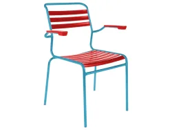 Schaffner Lättli-Stuhl Säntis mit Armlehnen Rot | Schubiger Möbel