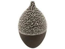 Decofinder Vase Keramik Schwarz Weiss H: 44 cm  | Schubiger Möbel