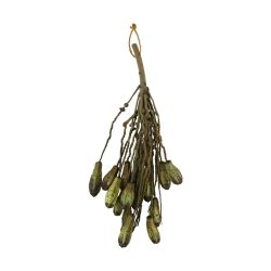 Decofinder Kunstblume Zweig mit Mahagoni Coco Grün H: 65 cm  | Schubiger Möbel