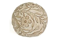 Decofinder Kugel Blätter und Blumen Sand Beige | Schubiger Möbel