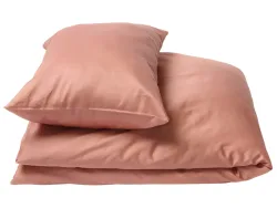 Journey Living Kissenbezug Braga Rosa Baumwolle 50 cm 70 cm - Farbe: Altrosa - Kissenbezug