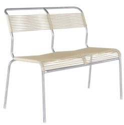 Schaffner Spaghetti-2er-Bank Säntis Feuerverzinkt Beige | Schubiger Möbel