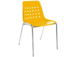 Schaffner Schalen-Stuhl Bermuda Feuerverzinkt Gelb | Schubiger Möbel
