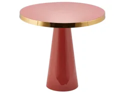 Edg Beistelltisch Emailliert Metall Rosa H: 50 cm Rosa | Schubiger Möbel