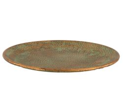 Decofinder Tablett Metall Grün D: 38 cm  | Schubiger Möbel
