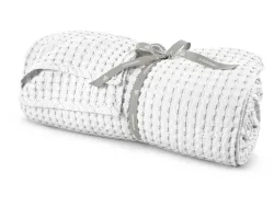 Schlossberg Plaid Stay 180 x 250 cm Weiss | Schubiger Möbel