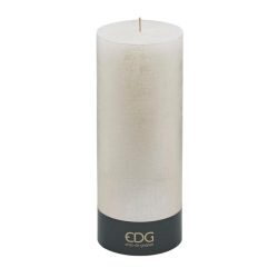 Edg Kerze Rustic Weiss H: 25 cm  | Schubiger Möbel