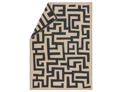 Sander AG Plaid Luca Labyrinth Natur 140x200 cm  | Schubiger Möbel