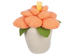 Gilde Türstopper Blume im Topf Rosa Orange H: 23 cm  | Schubiger Möbel