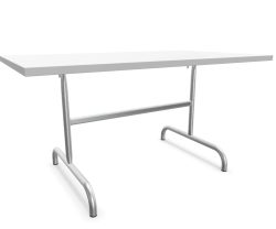 Schaffner Metall-Tisch Säntis Feuerverzinkt Weiss | Schubiger Möbel