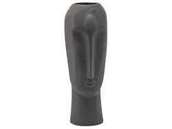 Edg Vase Gesicht Mohai Schwarzgrün H: 44 cm  | Schubiger Möbel