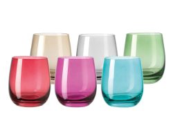 Alltron Trinkglas Sora 3.6 Dl, 6 Stück, Farben Sortiert Rosa | Schubiger Möbel