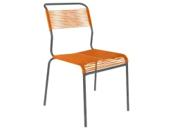 Schaffner Spaghetti-Stuhl Säntis Orange | Schubiger Möbel