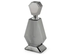 Abhika Parfum Flakon Valentine Kristallglas Grau H: 18 cm  | Schubiger Möbel