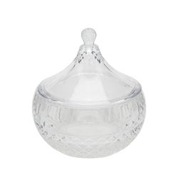 Edg Bonboniere Rund Kristallglas H: 18 cm  | Schubiger Möbel