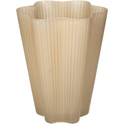 Kersten Vase Glas, Beige H: 20 cm  | Schubiger Möbel