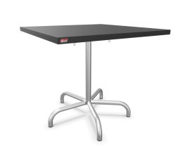 Schaffner Metalltisch Säntis Quadratisch Feuerverzinkt Grau | Schubiger Möbel