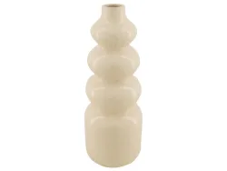 Dijk Vase Keramik, Weiss H: 37 cm  | Schubiger Möbel