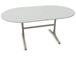 Schaffner Gartentisch Schaffhausen Oval Grau | Schubiger Möbel
