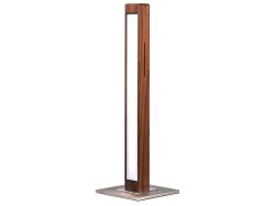 HerzBlut Tischlampe Leana Nussbaum H: 46cm Holzfarbig | Schubiger Möbel