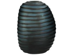 Kersten Vase Glas Dunkelblau B: 23 cm  | Schubiger Möbel