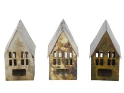 Decofinder Windlicht Haus H: 12 cm  | Schubiger Möbel