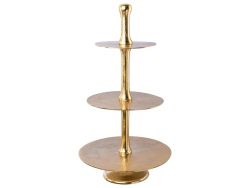 Gasper Etagere 3-Teilig, Gold D: 95 cm  | Schubiger Möbel