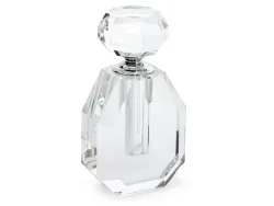 Abhika Parfum Flakon Romeo Kristallglas Grau H: 18 cm  | Schubiger Möbel