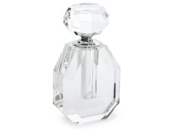 Abhika Parfum Flakon Romeo Kristallglas Grau H: 18 cm  | Schubiger Möbel