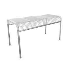 Schaffner Spaghetti-2er-Hocker Säntis Feuerverzinkt Weiss | Schubiger Möbel