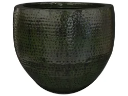 Decofinder Gefäss Thom, Metall, Waldgrün H: 44 cm  | Schubiger Möbel