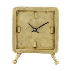 Decofinder Uhr Aluminium, Messing H: 19 cm  | Schubiger Möbel