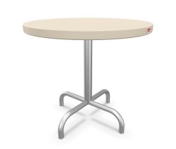 Schaffner Metall-Beistelltisch Säntis Rund Feuerverzinkt Beige | Schubiger Möbel