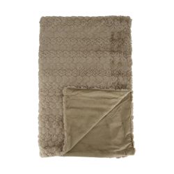 Decofinder Plaid Waben, Beige  | Schubiger Möbel