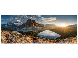 image LAND Digitaldruck auf Glas Bergpanorama mit See  | Schubiger Möbel