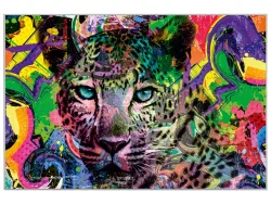 image LAND Bild mit Rahmen Pop Art Leopard  | Schubiger Möbel