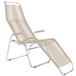 Schaffner Spaghetti-Liege Brissago Feuerverzinkt Beige | Schubiger Möbel